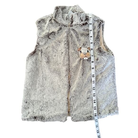 Dani Créations Kids’ Marmot Plush Sleeveless Vest 
Soft Size 5/6 - Picture 6 of 8
